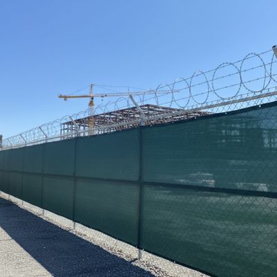 fence surrounding construction site
