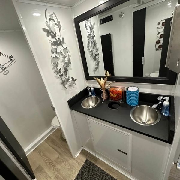 inside of women's restroom area