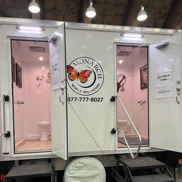 2 stall unit with doors open