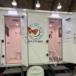 2 stall unit with doors open