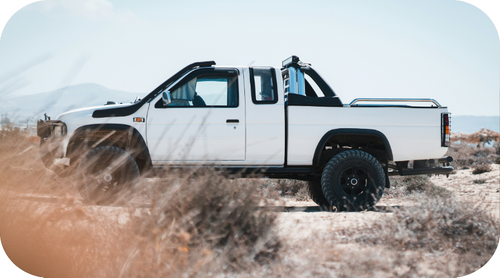 truck parked outdoors