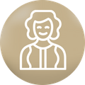 smiling woman icon