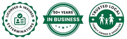Licensed & Insured Exterminators. 50+ Years in Business. Trusted Local Family Owned & Operated