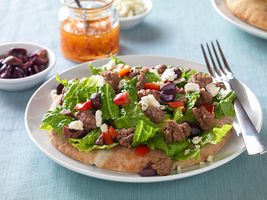 Mediterranean Beef & Salad Pita