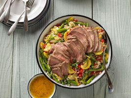 Farmer’s Market Vegetable, Beef & Brown Rice Salad