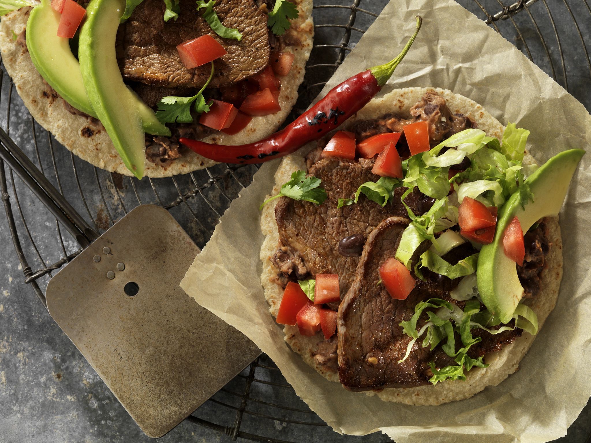 Beef Steak & Black Bean Soft Taco