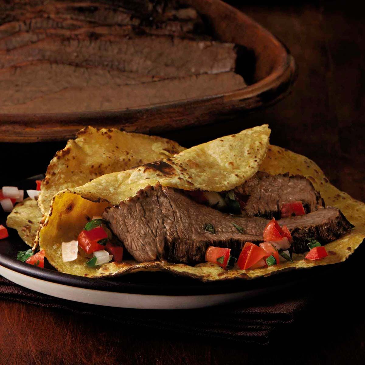 Braised Brisket Street-Style Tacos