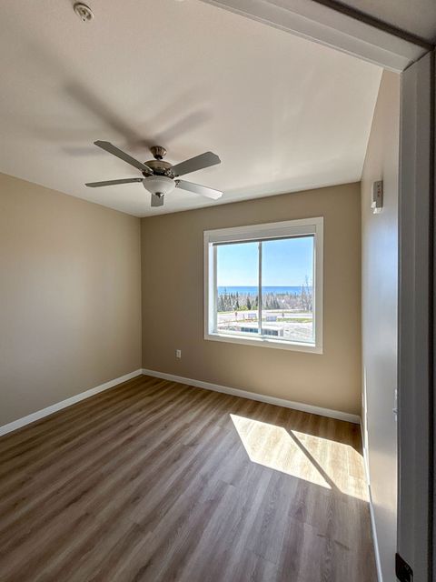 Apartment bedroom construction at Gunflint Vue in Grand Marais, MN - Hoeft Builders