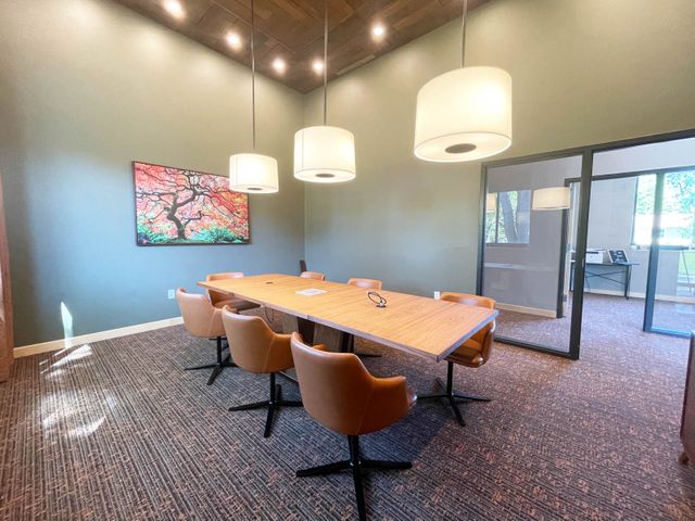 Conference room construction at Compass Real Estate in Eau Claire, WI - Hoeft Builders