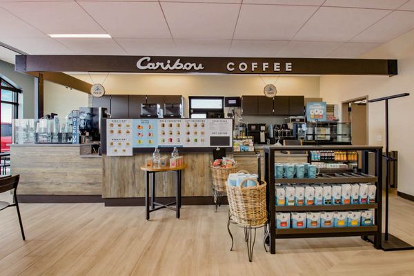 Caribou Coffee construction at Pillar Bank in Chippewa Falls, WI - Hoeft Builders