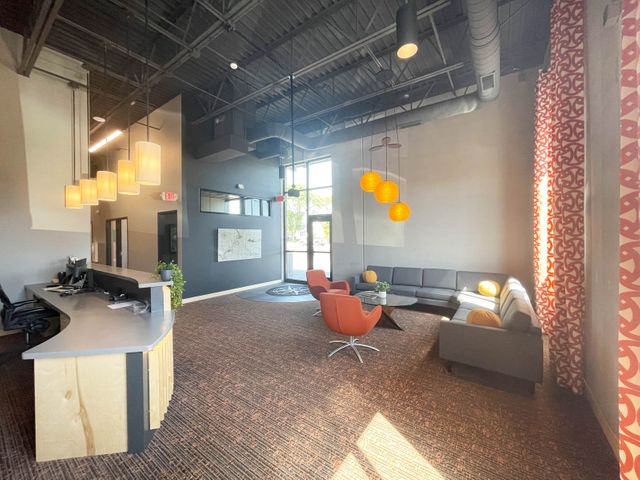 Office waiting area at Compass Real Estate in Eau Claire, WI - Hoeft Builders