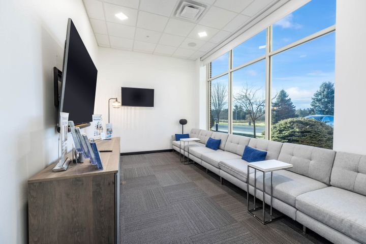 Office remodel with a waiting room at Mosaic Technologies in Cameron, WI – Hoeft Builders
