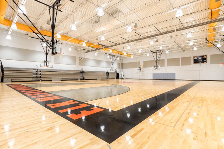 School gym construction at Elk Mound Middle in northwest WI - Hoeft Builders