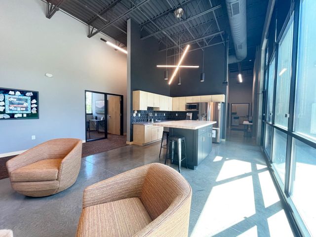 Breakroom construction at Compass Real Estate in Eau Claire, WI - Hoeft Builders