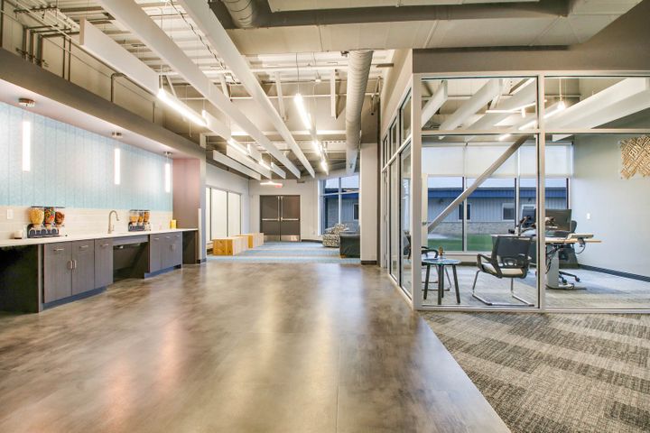 Office interior construction at Elite Extra in Eau Claire, WI - Hoeft Builders