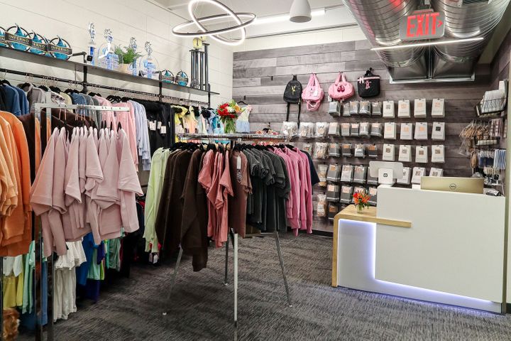 Retail store construction inside Christine's Dance Company in Rice Lake, WI, built by Hoeft Builders Retail store construction at Christine's Dance Company in Rice Lake, WI - Hoeft Builders