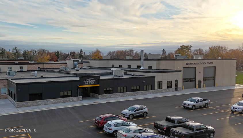 School addition at Cadott High in northwest WI - Hoeft Builders