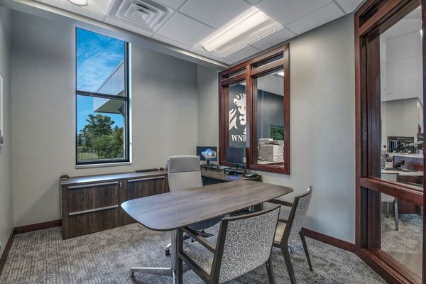 Bank office construction at WNB Financial in Holmen, WI - Hoeft Builders