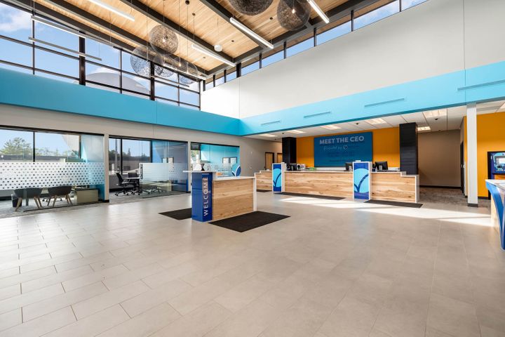 New construction of a Superior Choice Credit Union in Hayward, WI - Hoeft Builders