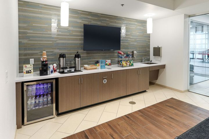 Car dealership renovation waiting area at One Automotive in Eau Claire, WI - Hoeft Builders