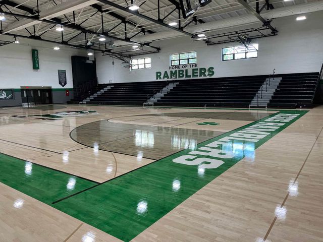 Gym renovation at Regis High School in Eau Claire, WI - Hoeft Builders