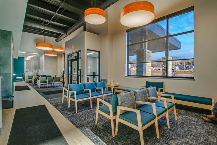 Waiting area at Chippewa Valley Eye Clinic in Eau Claire, WI - Hoeft Builders