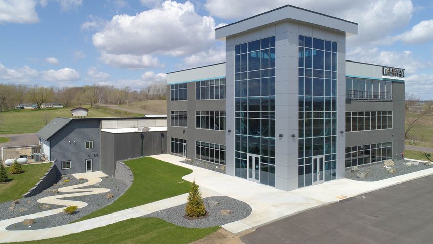 Exterior office construction for Elite Extra in Eau Claire, WI - Hoeft Builders