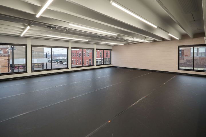 Custom sprung dance floor construction at Christine's in Rice Lake, WI, built by Hoeft Builders Custom sprung floors at Christine's Dance Company in Rice Lake, WI - Hoeft Builders