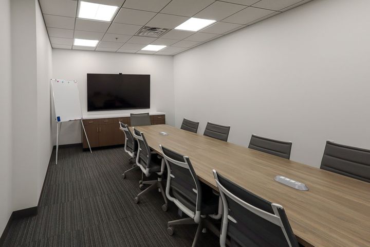 Car dealership conference room at One Automotive in Eau Claire, WI - Hoeft Builders