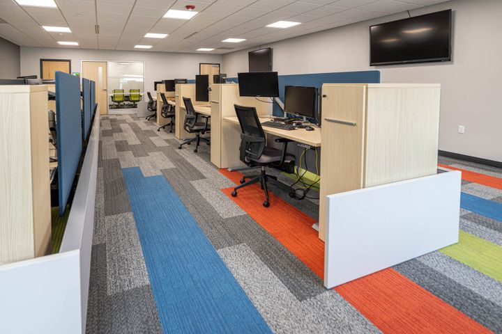 Office interiors construction at EO Johnson in Wausau, WI - Hoeft Builders