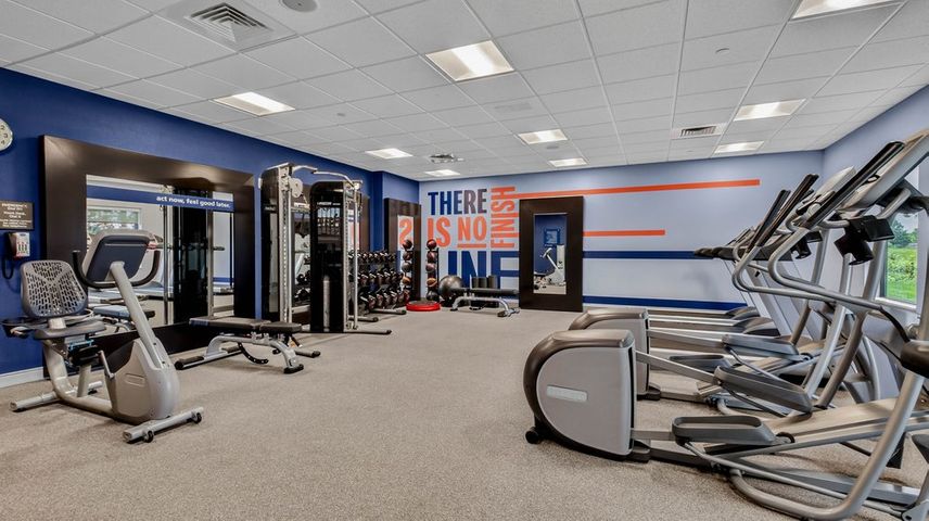 Fitness center construction at Hampton Inn in Menomonie, WI - Hoeft Builders