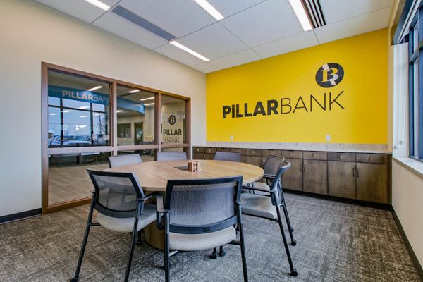 Meeting room at Pillar Bank in Chippewa Falls, WI - Hoeft Builders