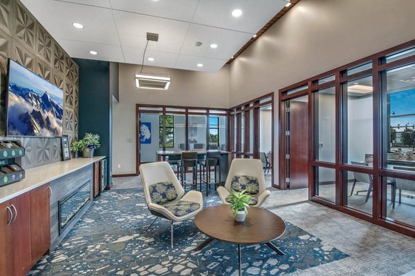 Bank lobby design at WNB Financial in Holmen, WI - Hoeft Builders