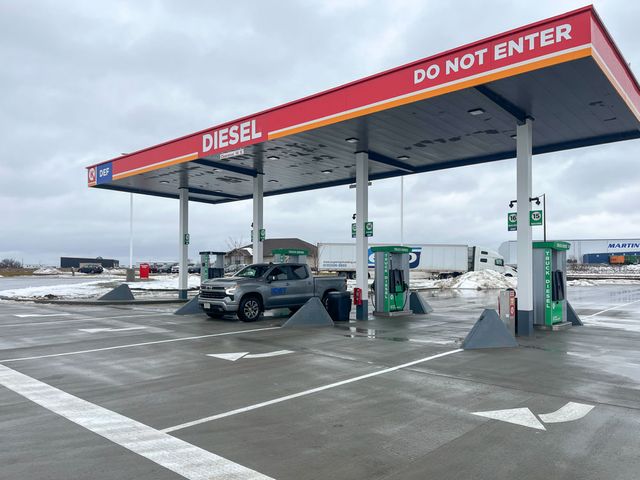 Diesel pumps at Circle K in Sparta, WI, built by Hoeft Builders Diesel Pumps at Circle K in Sparta, WI - Hoeft Builders