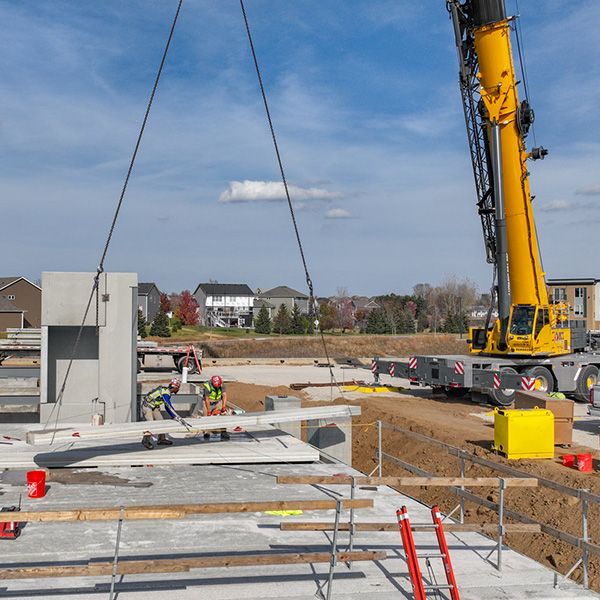 commercial construction project in progress