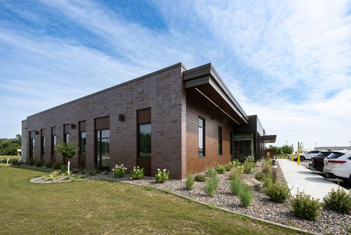 Exterior construction of medical office in Eau Claire, WI - Hoeft Builders