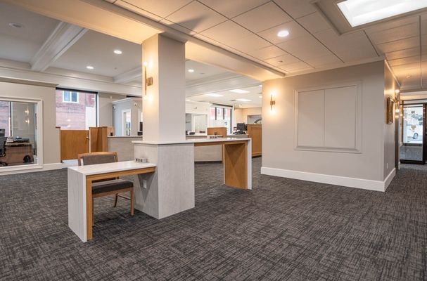 Lobby renovation at Northwestern Bank in Chippewa Falls, WI - Hoeft Builders