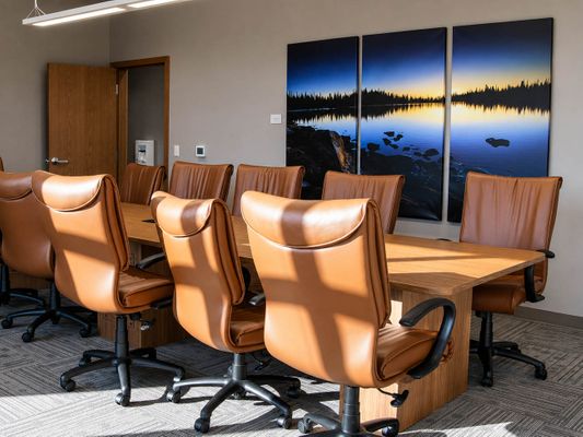 Conference room at Northwestern Bank in Altoona, WI - Hoeft Builders