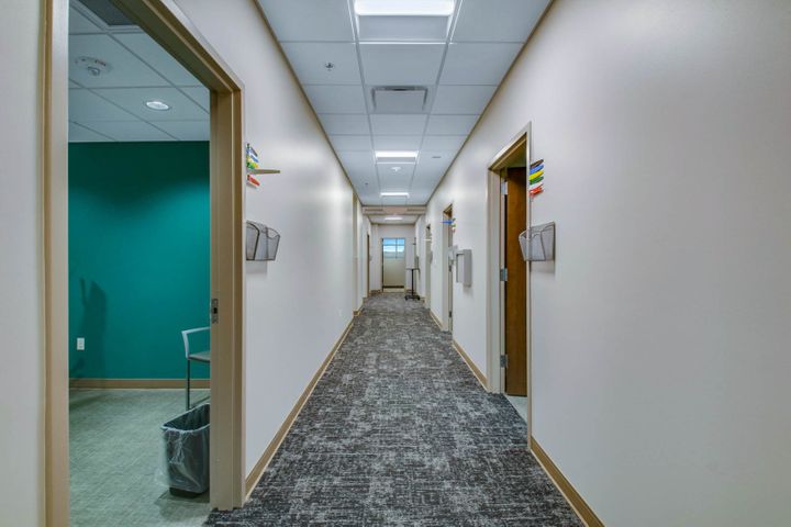 Interior construction at Chippewa Valley Eye Clinic in Eau Claire, WI - Hoeft Builders