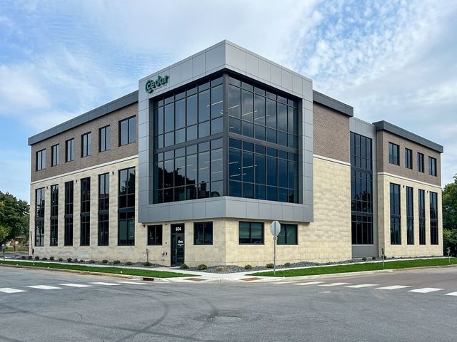 Corporate office construction for Cedar Corporation in Menomonie, WI - Hoeft Builders