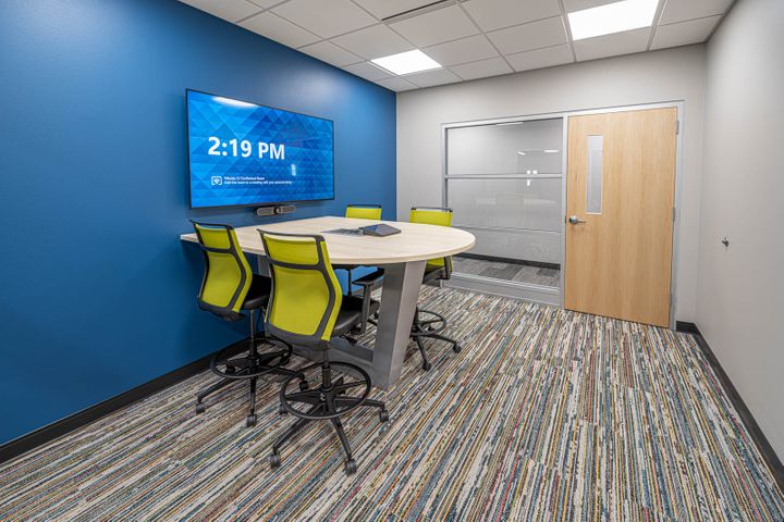 Meeting room construction at EO Johnson in Wausau, WI - Hoeft Builders