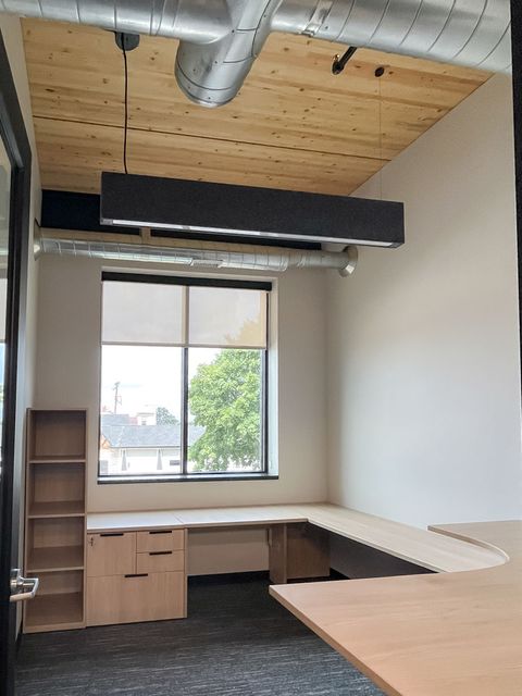 Private office construction at Cedar Corporation in Menomonie, WI - Hoeft Builders