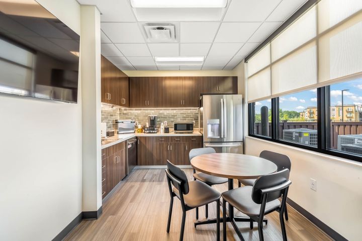 Office breakroom construction at the First State Bank in Rosemount, MN - Hoeft Builders
