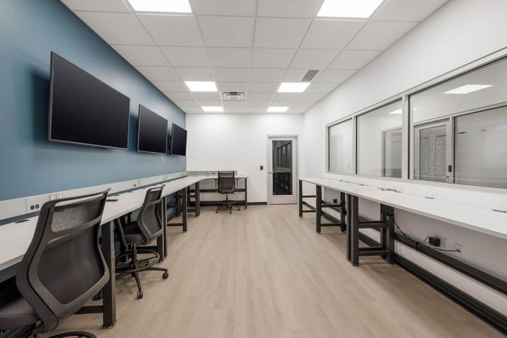 Office renovation with a data and IT room at Mosaic Technologies in Cameron, WI – Hoeft Builders