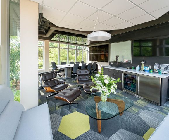 Office interiors construction for Valley Companies in Hudson, WI - Hoeft Builders