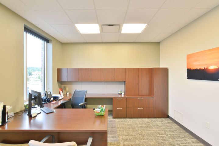 New credit union construction for WESTconsin, built by Hoeft Builders Office construction at WESTconsin Credit Union in Altoona, WI - Hoeft Builders
