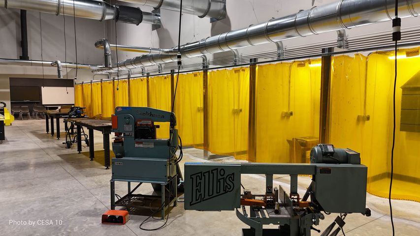 welding shop construction at Cadott High School in northwest WI - Hoeft Builders