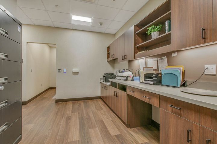Nurses station construction in the Chippewa Valley - Hoeft Builders