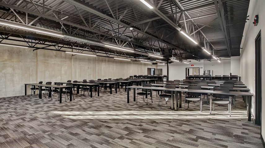 Training room at Asher Lasting Exteriors in Chippewa Falls, WI - Hoeft Builders