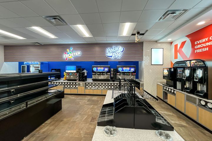 Circle K convenience store layout in Sparta, WI, built by Hoeft Builders Circle K in Sparta, WI construction - Hoeft Builders